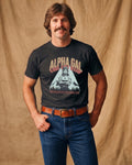 Alpha Gal Vintage Tour — male model, black tee